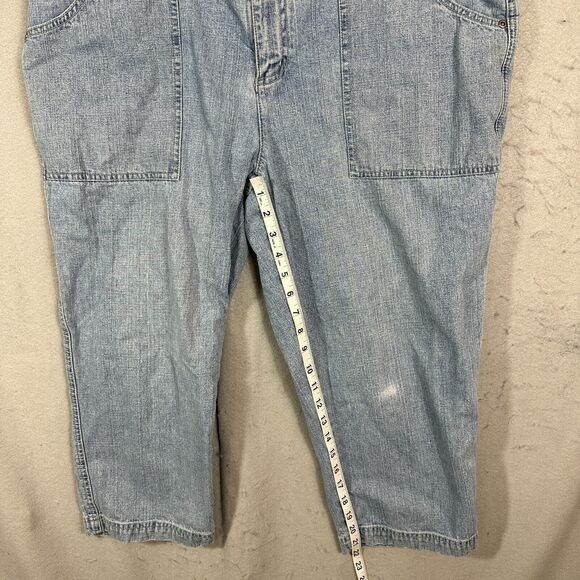 CJ Banks Womens Capris Jeans Blue Pockets Plus Size 16W - Picture 8 of 13